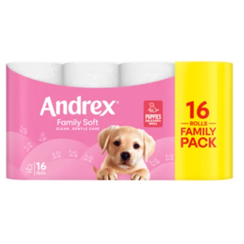 £2.99 Andrex toilet tissue family soft 16rolls