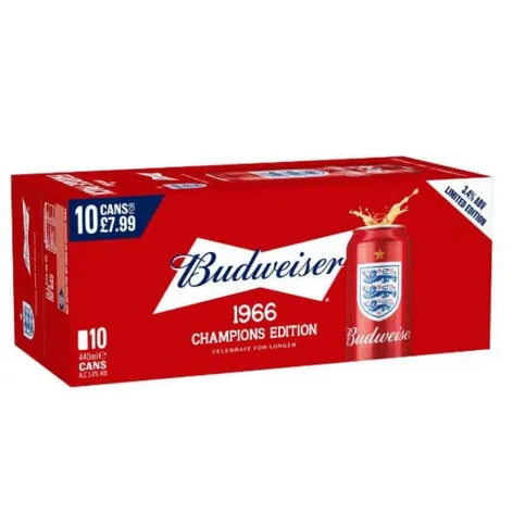 Budweiser 10pack 3.4%