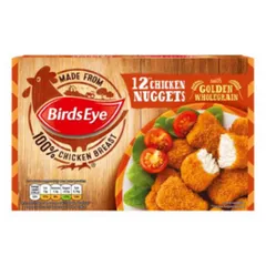 Birds Eye 12 Chicken Nuggets with Golden Wholegrain 190g