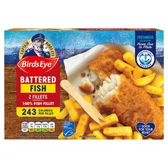 Birds Eye 2 Battered Fish Fillets 200g