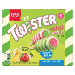 Heartbrand Twister Mini Pineapple Ice Lolly 6x 50 ml
