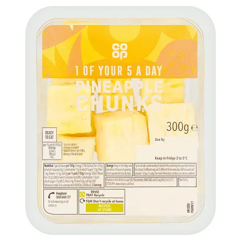 Co-op Pineapple Chunks 300g