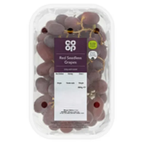 Co Op Red Seedless Grapes 500g